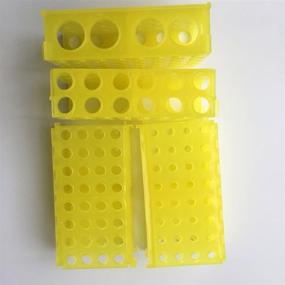 img 1 attached to 4 Way Plastic Test Tube Rack (Yellow)