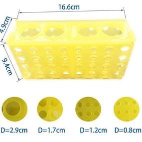 img 2 attached to 4 Way Plastic Test Tube Rack (Yellow)
