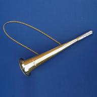 📯 vintage reproduction manual marine signal whistle: brass fog horn by treasure gurus логотип