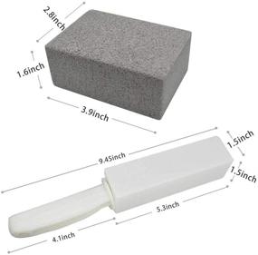 img 1 attached to SALVMARY Grill Cleaning Brick Block Stone - 5 Pack, Gray + White: Remove BBQ Grill Grease, Griddle Stains, and Toilet Residues Effectively