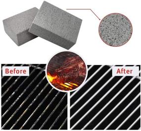 img 3 attached to SALVMARY Grill Cleaning Brick Block Stone - 5 Pack, Gray + White: Remove BBQ Grill Grease, Griddle Stains, and Toilet Residues Effectively