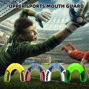 img 1 attached to 👄 Premium 4-Pack Youth Sports Mouth Guard for Football, Basketball, Lacrosse, Hockey, MMA, Boxing, Jiu Jitsu - Includes Free Case!