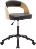 calico designs 18700: stylish black/ashwood student art chair for optimal comfort and productivity logo