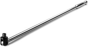 img 4 attached to Capri Tools 1/2 inch Drive Extended Leverage Breaker Bar - 30-inch Length