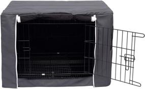 img 3 attached to Waterproof and Windproof Dog Crate Cover for Wire Crates, Cage - Indoor/Outdoor Pet Kennel Protection (Cover only)