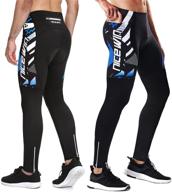 🚴 premium 4d padded men's cycling pants | long legging tights with 3-pockets for outdoor bike riding logo