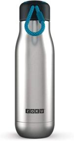 img 3 attached to 🧴 Zoku Stainless Steel Vacuum Insulated Bottle, 500ML - Silver, ZK142