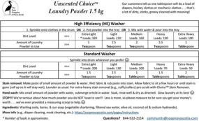img 1 attached to 🌿 Effective Choice 'Unscented' Natural Laundry Powder & Stain Bar Combo - Up to 320 HE & 210 Standard Loads - Vegan, Nut-free, Gluten-free, Septic-safe - The Soap Company of Nova Scotia Ltd.