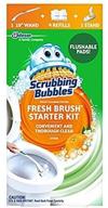 🚽 scrubbing bubbles fresh brush toilet cleaning system starter kit, citrus (2-pack) logo