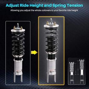 img 2 attached to 🏎 High-Performance Adjustable Damper Coilovers: Honda Civic 1996-2000 & Acura Integra 1990-1993 - Gray