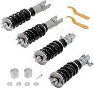 🏎 high-performance adjustable damper coilovers: honda civic 1996-2000 & acura integra 1990-1993 - gray logo