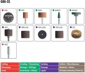 img 3 attached to 🛠️ 31-Piece Dremel Sanding and Grinding Accessory Set