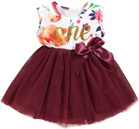 img 4 attached to 👗 Shalofer Dark Floral Three Vest for Girls' Skirts & Skorts - Little Birthday Clothing