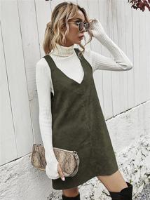 img 1 attached to Milumia Corduroy Overall Sleeveless Pinafore