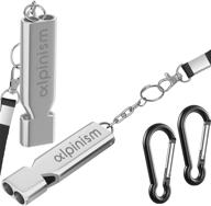 🔊 alpinism emergency whistle keychain: loud double tube safety whistle for outdoor activities логотип