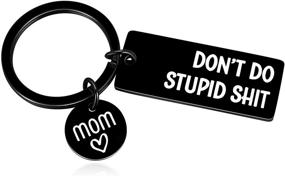 img 4 attached to Teenage Daughter Stupid Keychain Young