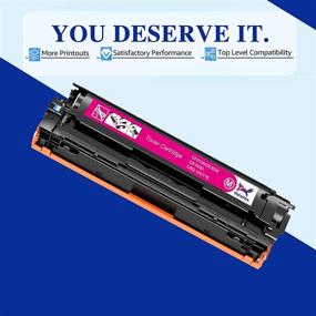 img 3 attached to HaloFox Compatible Toner-Cartridge Replacement for Canon 131 imageClass: Save on Ink with 4-Pack for HP 131A 131X Printer - Black, Cyan, Yellow, Magenta