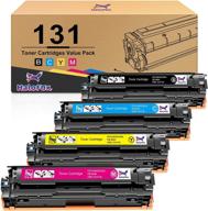 halofox compatible toner-cartridge replacement for canon 131 imageclass: save on ink with 4-pack for hp 131a 131x printer - black, cyan, yellow, magenta logo