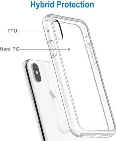 img 2 attached to 📱 JETech Case for iPhone Xs and iPhone X: Shockproof Bumper Cover with HD Clear Protection