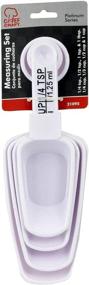 img 1 attached to 🥄 Chef Craft Select Plastic Measuring Scoop Set - 1/4 tsp, 1/2 tsp, 1 tsp, 1 tbsp, 1/4 cup, 1/3 cup, 1/2 cup, and 1 cup sizes - White