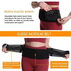 img 2 attached to 🔥 Paskyee SI Joint Belt for Women and Men - Alleviates Sciatic, Pelvic and Lower Back Pain, Stabilizes SI Brace - Sacroiliac Belt for Optimal Relief