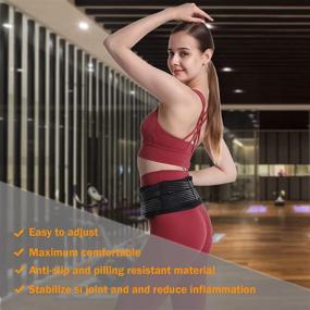 img 3 attached to 🔥 Paskyee SI Joint Belt for Women and Men - Alleviates Sciatic, Pelvic and Lower Back Pain, Stabilizes SI Brace - Sacroiliac Belt for Optimal Relief