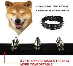 img 1 attached to 🐶 Premium Charmsong Strong Spiked Dog Collar: Ideal for Medium & Large Breeds