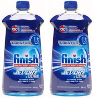 🧼 get sparkling clean dishes with finish quantum jet-dry ultra dishwasher rinse agent - 630 washes pack! logo