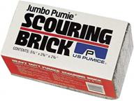 🧱 powerful and efficient u.s. pumice scouring brick for lime neutral cleaning, 6" x 2-3/4" x 2-3/4 logo