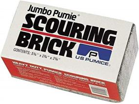 img 2 attached to 🧱 Powerful and Efficient U.S. Pumice Scouring Brick for Lime Neutral Cleaning, 6" X 2-3/4" X 2-3/4