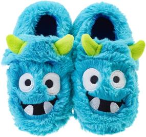 img 4 attached to FLYFUPPY Slippers Monster Toddler Outdoor Boys' Shoes: Fun and Durable Footwear for Active Little Ones
