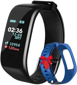 img 4 attached to 🏋️ Fitness Tracker Watch with Heart Rate, Blood Pressure & Oxygen Monitor - Waterproof Smart Band for Step Counting, Calorie Tracking, Sleep Monitoring & More - Ideal for Kids, Women, and Men