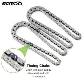 img 3 attached to 🔧 High-Quality SCITOO Timing Chain Kit for 2000-2007 9-0387SGX Ford Crown Victoria, E-150, E-250 Econoline Club - Long-lasting Performance for 4.6L Engines