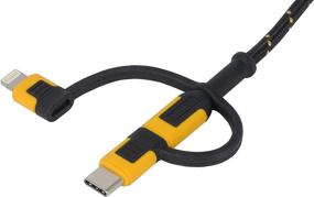 img 3 attached to DEWALT Lightning Micro USB Cable with Enhanced Durability