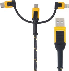 img 4 attached to DEWALT Lightning Micro USB Cable with Enhanced Durability