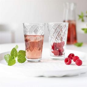 img 2 attached to AmazonCommercial Drinking Glasses, Highball - Set of 6, Clear, 12.5 oz: Perfectly Designed Glassware for Any Occasion