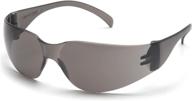 👓 pyramex intruder gray safety glasses with hardcoat and anti-fog technology логотип