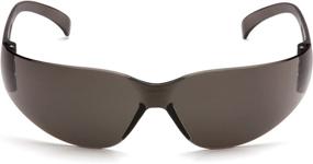 img 2 attached to 👓 Pyramex Intruder Gray Safety Glasses with Hardcoat and Anti-Fog Technology