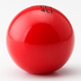 img 1 attached to 🔴 Red Round Ball Style Universal Transfer Case Shift Knob with 3 Adapters for Manual Cars - Compatible with M 121.25, M 101.25, M 101.5, M 81.25