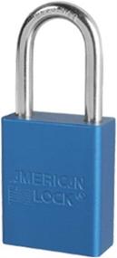 img 1 attached to 🔒 American Lock A1106B1KEY A1106BLU1KEY Q# DG7272 Keyed Padlock: Aluminum, Blue - Secure Your Possessions with Style