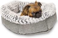 🐾 pet craft supply soho round dog bed and cat bed: plush, memory foam, machine washable, calming for cats and dogs logo