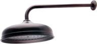 kingston brass k225k15 victorian designer trimscape 10-inch showerhead with 17-inch oil rubbed bronze rain drop shower arm logo