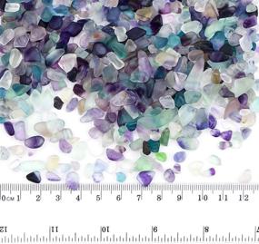 img 3 attached to 🔮 WYKOO Decorative Fluorite Tumbled Chips Stone: Natural Crystal Pebbles for Aquarium, Vase Fillers, and Home Decoration
