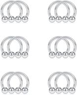 💎 chic and stylish scerring stainless circular barbells: must-have horseshoe jewelry for women logo