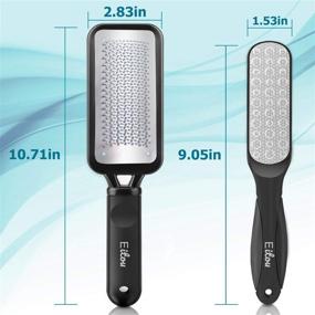 img 3 attached to 🦶 Efficient Foot File: Eitou Stainless Foot Scrubber and Dual Sided Foot Callus Remover - Professional Pedicure Tools for Hard Skin