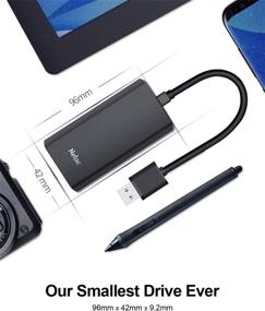 img 1 attached to 💨 Накопитель SSD Netac Portable 250GB - ультрабыстрый SATA SSD с Type-C, до 500 МБ/с, USB3.2 Gen2 10 Гбит/с Внешний твердотельный накопитель