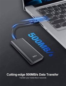 img 3 attached to 💨 Накопитель SSD Netac Portable 250GB - ультрабыстрый SATA SSD с Type-C, до 500 МБ/с, USB3.2 Gen2 10 Гбит/с Внешний твердотельный накопитель