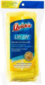 img 1 attached to 🧹 High-Performance Microfiber Refill: Quickie 0764M Replacement Head for Hardwood Floor Mop - Effortless Cleaning, Vibrant Yellow