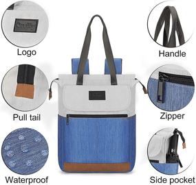 img 2 attached to Orvilly Backpack Stylish Shopping Netbook Blue