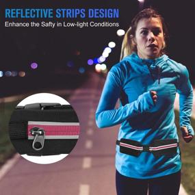 img 3 attached to Adjustable Running Reflective Water Resistant No Bounce